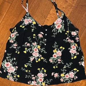 Old Navy Floral Crop Camisole Tank Top